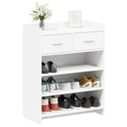 Mobile per scarpe Bianco 73,5 x 36 x 92 cm Legno ingegnerizzato