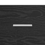 Mobile per scarpe con cassetto Rovere Nero 73,5 x 36 x 92 cm