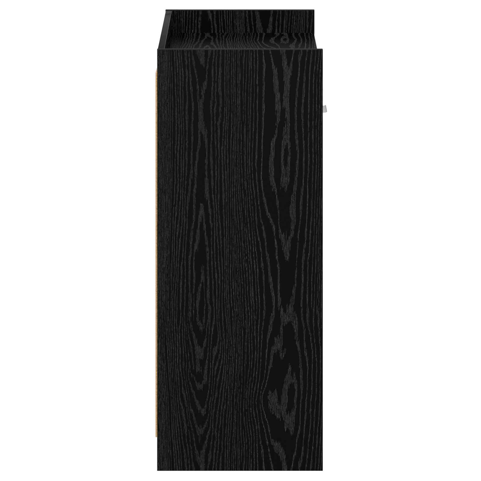 Mobile per scarpe con cassetto Rovere Nero 73,5 x 36 x 92 cm