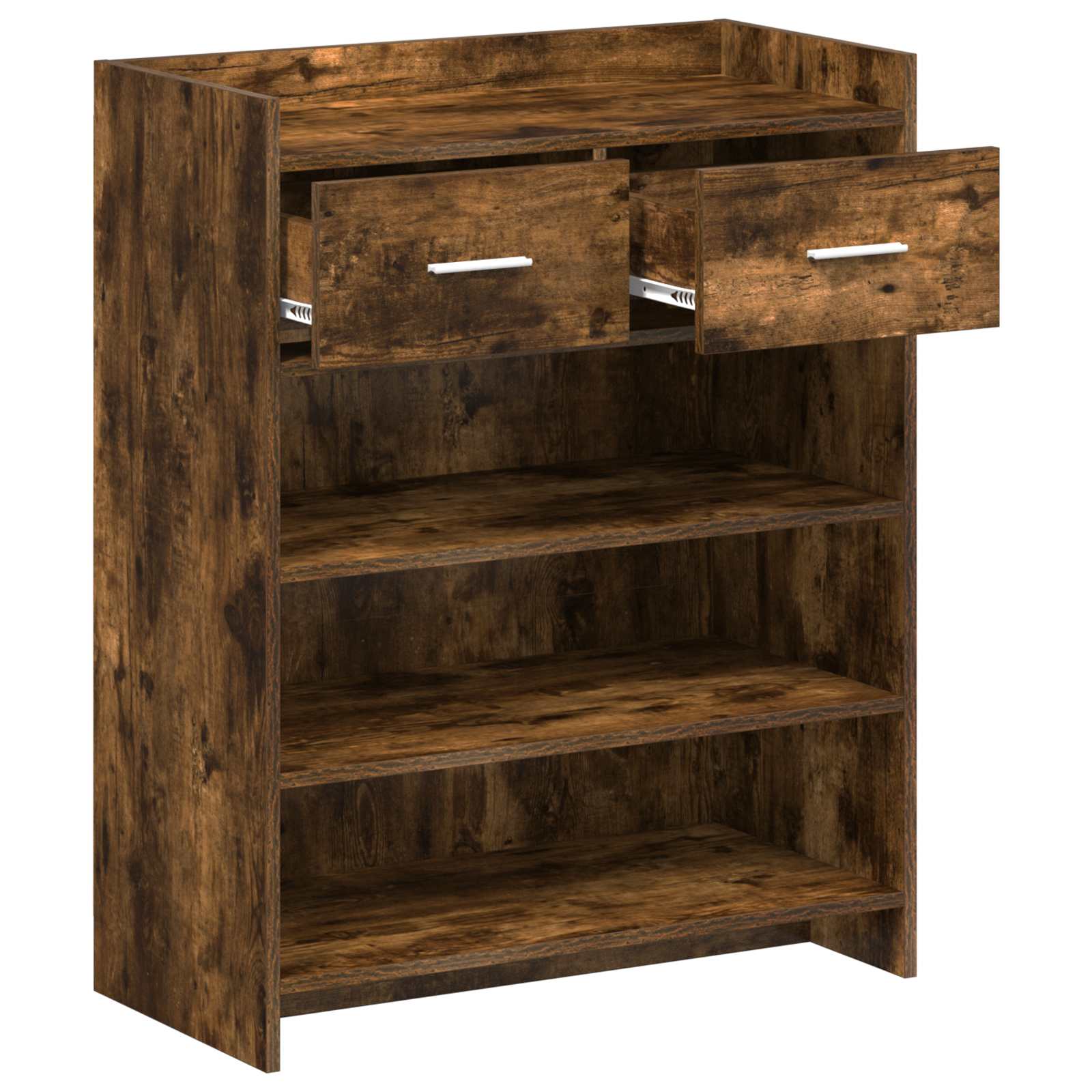 Mobile per scarpe con cassetto Rovere Fumo 73,5 x 36 x 92 cm