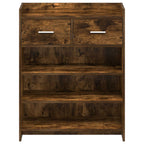 Mobile per scarpe con cassetto Rovere Fumo 73,5 x 36 x 92 cm