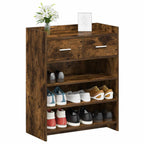 Mobile per scarpe con cassetto Rovere Fumo 73,5 x 36 x 92 cm