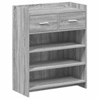 Mobile per scarpe con cassetto Sonoma grigio 73,5 x 36 x 92 cm