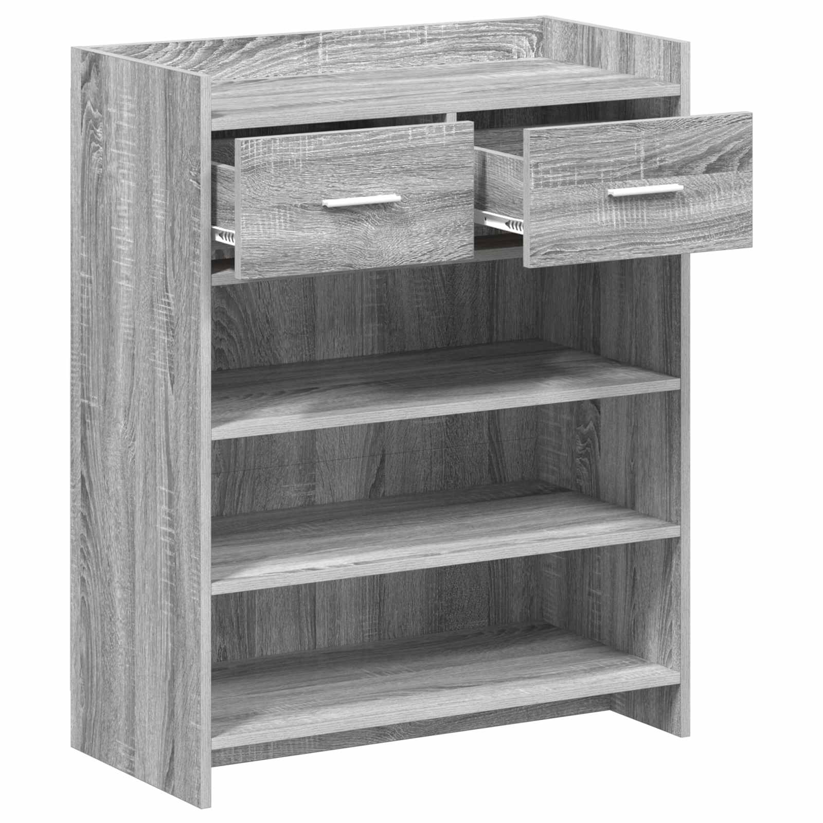 Mobile per scarpe con cassetto Sonoma grigio 73,5 x 36 x 92 cm