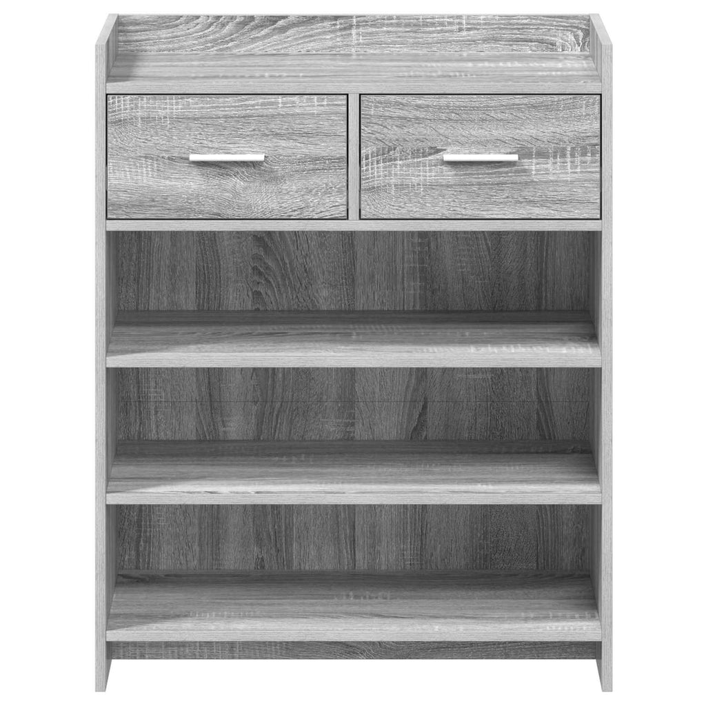 Mobile per scarpe con cassetto Sonoma grigio 73,5 x 36 x 92 cm