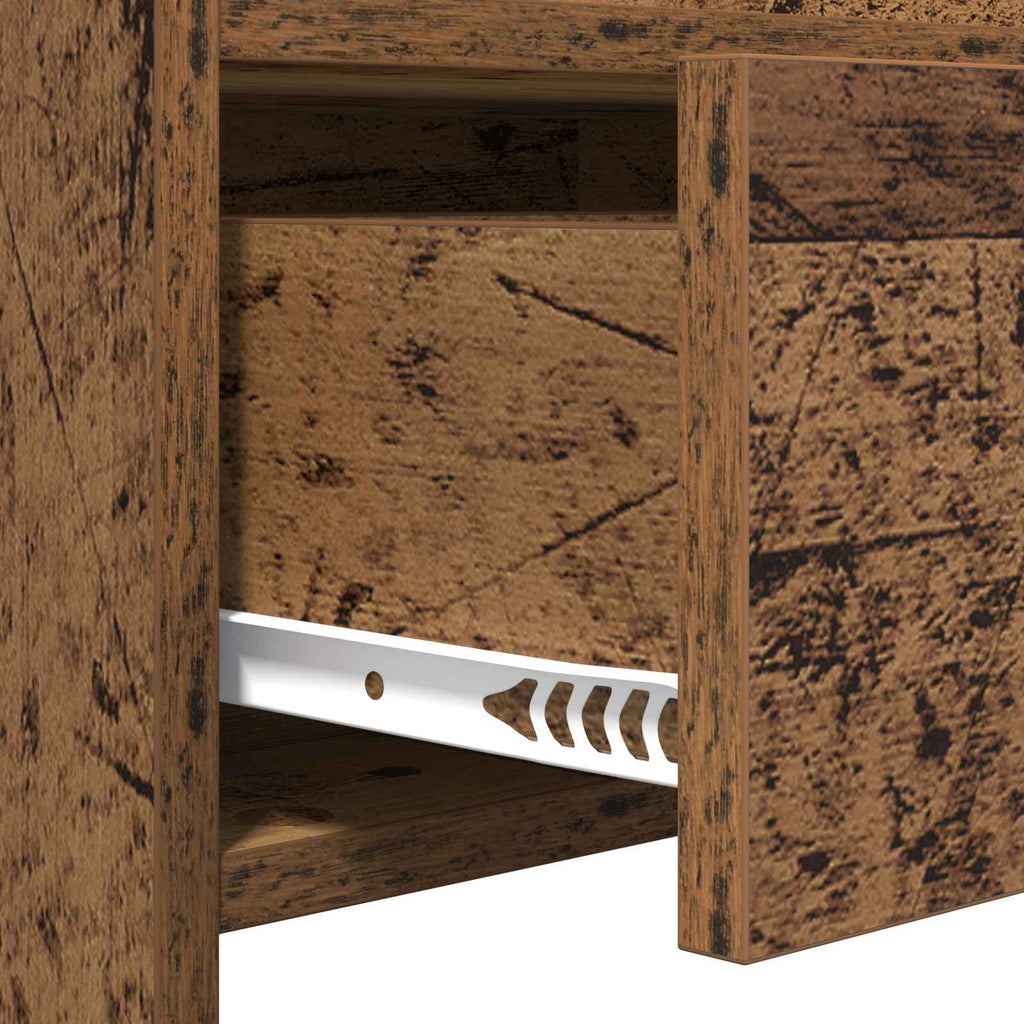 Mobile per scarpe con cassetto Legno antico 73,5 x 36 x 92 cm