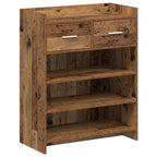 Mobile per scarpe con cassetto Legno antico 73,5 x 36 x 92 cm
