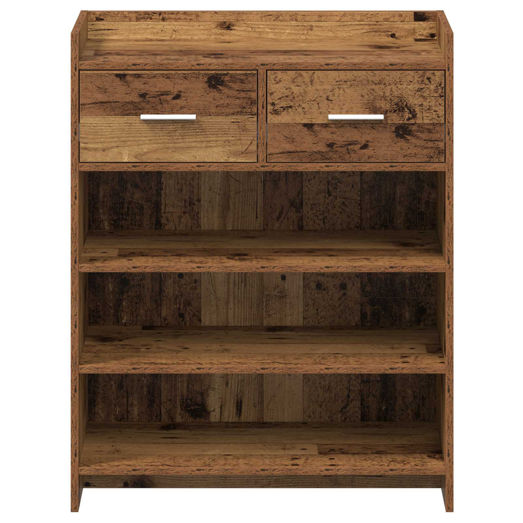 Mobile per scarpe con cassetto Legno antico 73,5 x 36 x 92 cm