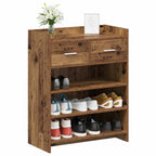 Mobile per scarpe con cassetto Legno antico 73,5 x 36 x 92 cm