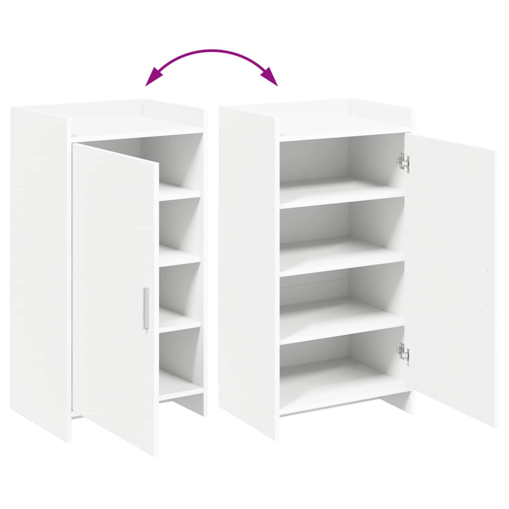 Mobile per scarpe Bianco 48 x 36 x 92 cm Legno ingegnerizzato