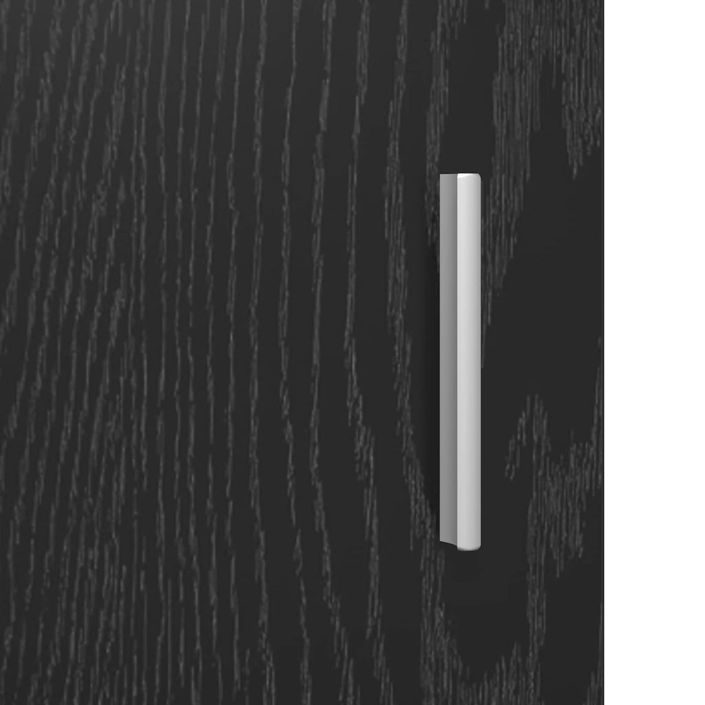 Mobile per scarpe con archiviazione Rovere Nero 48 x 36 x 92 cm