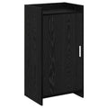 Mobile per scarpe con archiviazione Rovere Nero 48 x 36 x 92 cm
