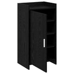 Mobile per scarpe con archiviazione Rovere Nero 48 x 36 x 92 cm