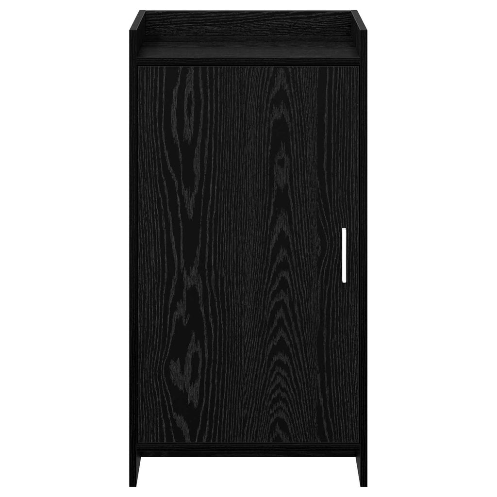 Mobile per scarpe con archiviazione Rovere Nero 48 x 36 x 92 cm
