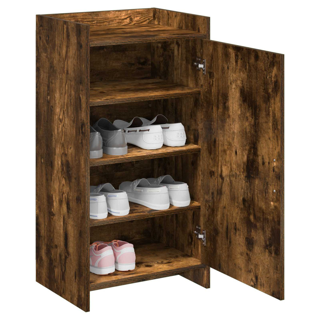 Mobile per scarpe con archiviazione Rovere Fumo 48 x 36 x 92 cm