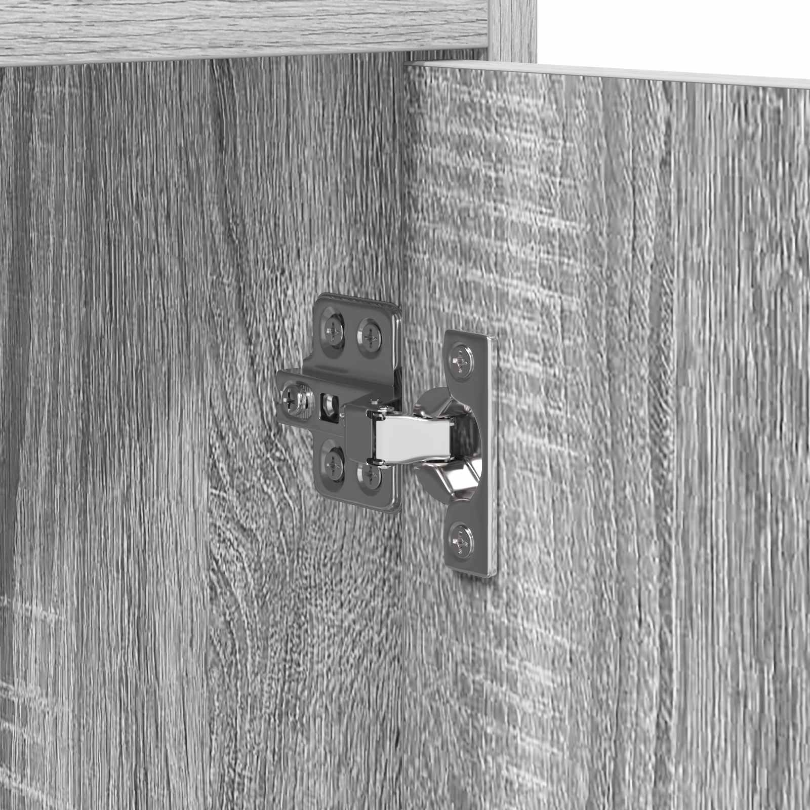 Mobile per scarpe con porta Sonoma grigio 48 x 36 x 92 cm