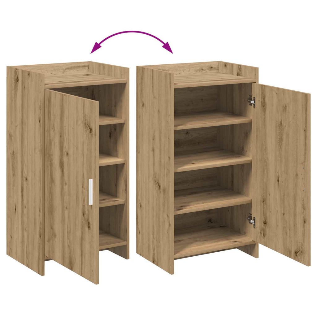 Mobile per scarpe con porta Rovere Artigianale 48 x 36 x 92 cm