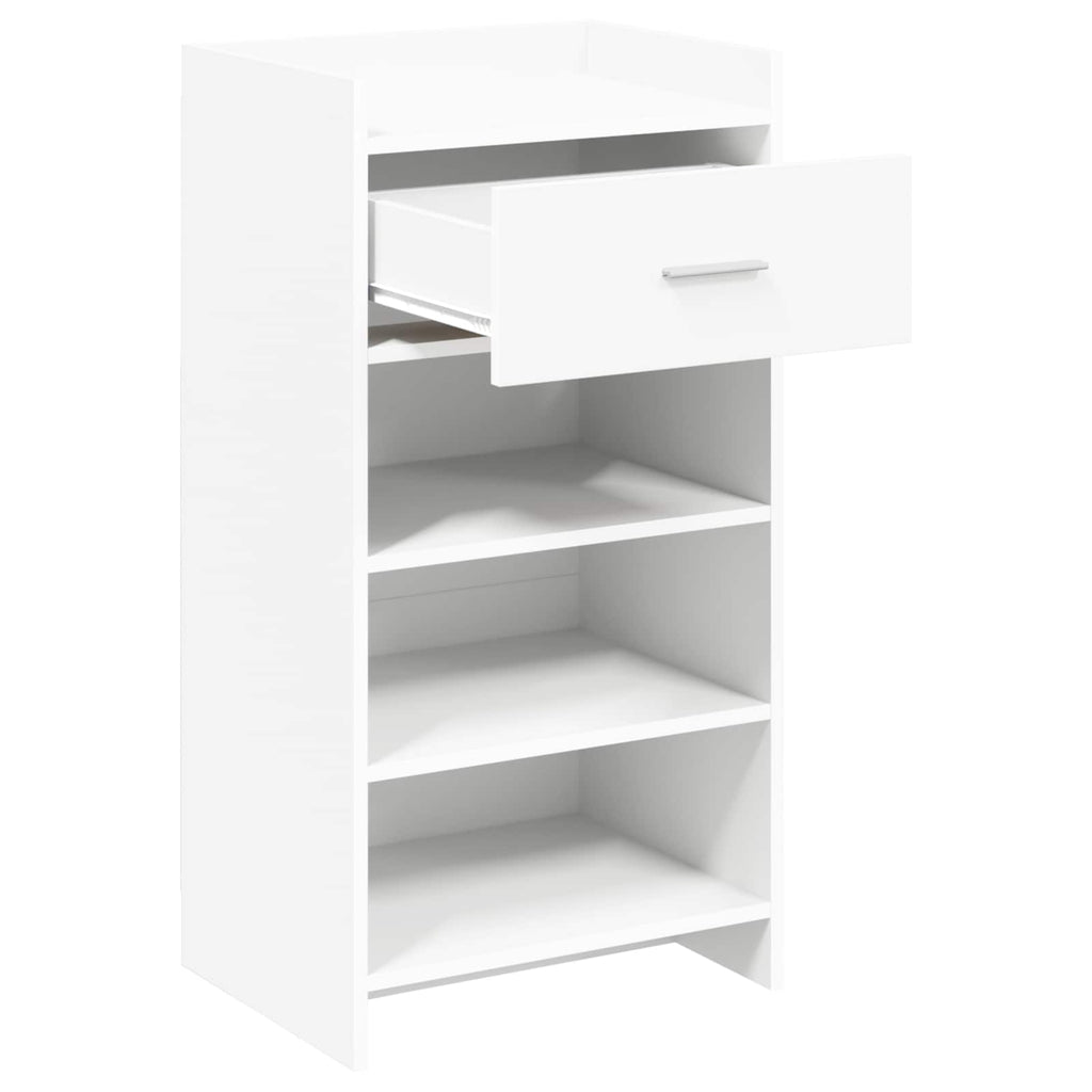Mobile per scarpe Bianco 48 x 36 x 92 cm Legno ingegnerizzato