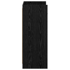 Mobile per scarpe con cassetto Rovere Nero 48 x 36 x 92 cm