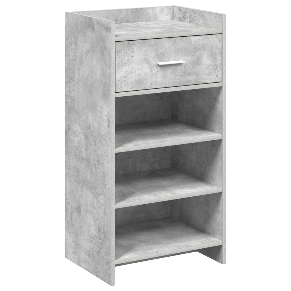Mobile per scarpe con cassetto Grigio Cemento 48 x 36 x 92 cm