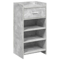 Mobile per scarpe con cassetto Grigio Cemento 48 x 36 x 92 cm