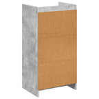 Mobile per scarpe con cassetto Grigio Cemento 48 x 36 x 92 cm