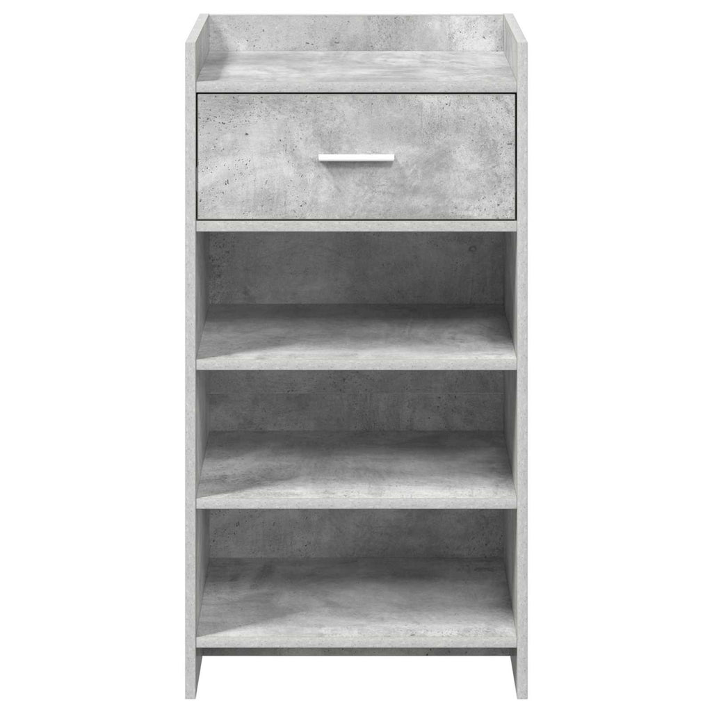 Mobile per scarpe con cassetto Grigio Cemento 48 x 36 x 92 cm