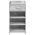 Mobile per scarpe con cassetto Grigio Cemento 48 x 36 x 92 cm
