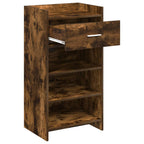 Mobile per scarpe con cassetto Rovere Fumo 48 x 36 x 92 cm