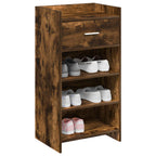 Mobile per scarpe con cassetto Rovere Fumo 48 x 36 x 92 cm