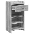 Mobile per scarpe con cassetto Sonoma grigio 48 x 36 x 92 cm