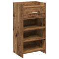 Mobile per scarpe con cassetto Legno antico 48 x 36 x 92 cm