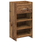 Mobile per scarpe con cassetto Legno antico 48 x 36 x 92 cm