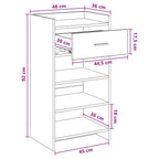 Mobile per scarpe Rovere Artigianale 48 x 36 x 92 cm