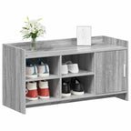 Mobile per scarpe con porta Sonoma grigio 100 x 39,5 x 51 cm