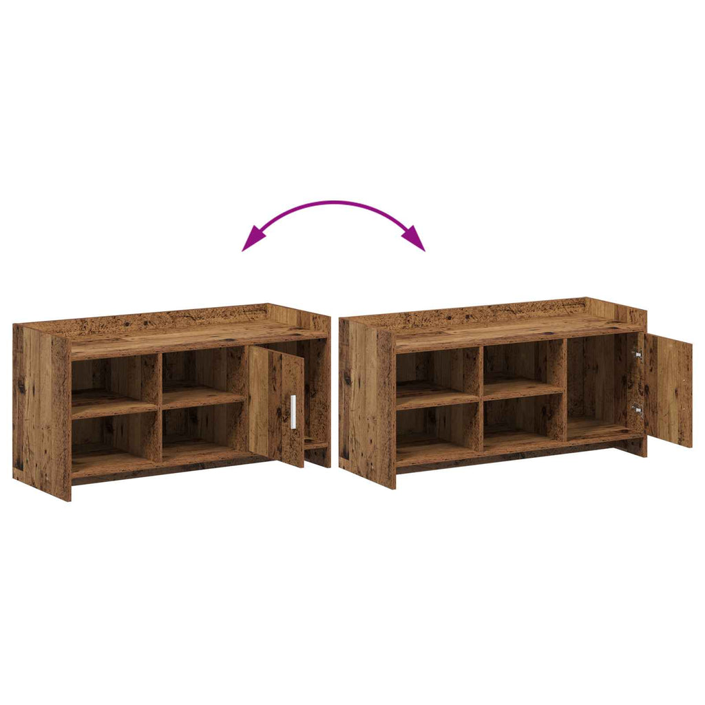 Mobile per scarpe con porta Legno antico 100 x 39,5 x 51 cm