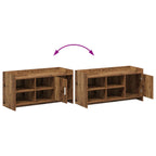 Mobile per scarpe con porta Legno antico 100 x 39,5 x 51 cm