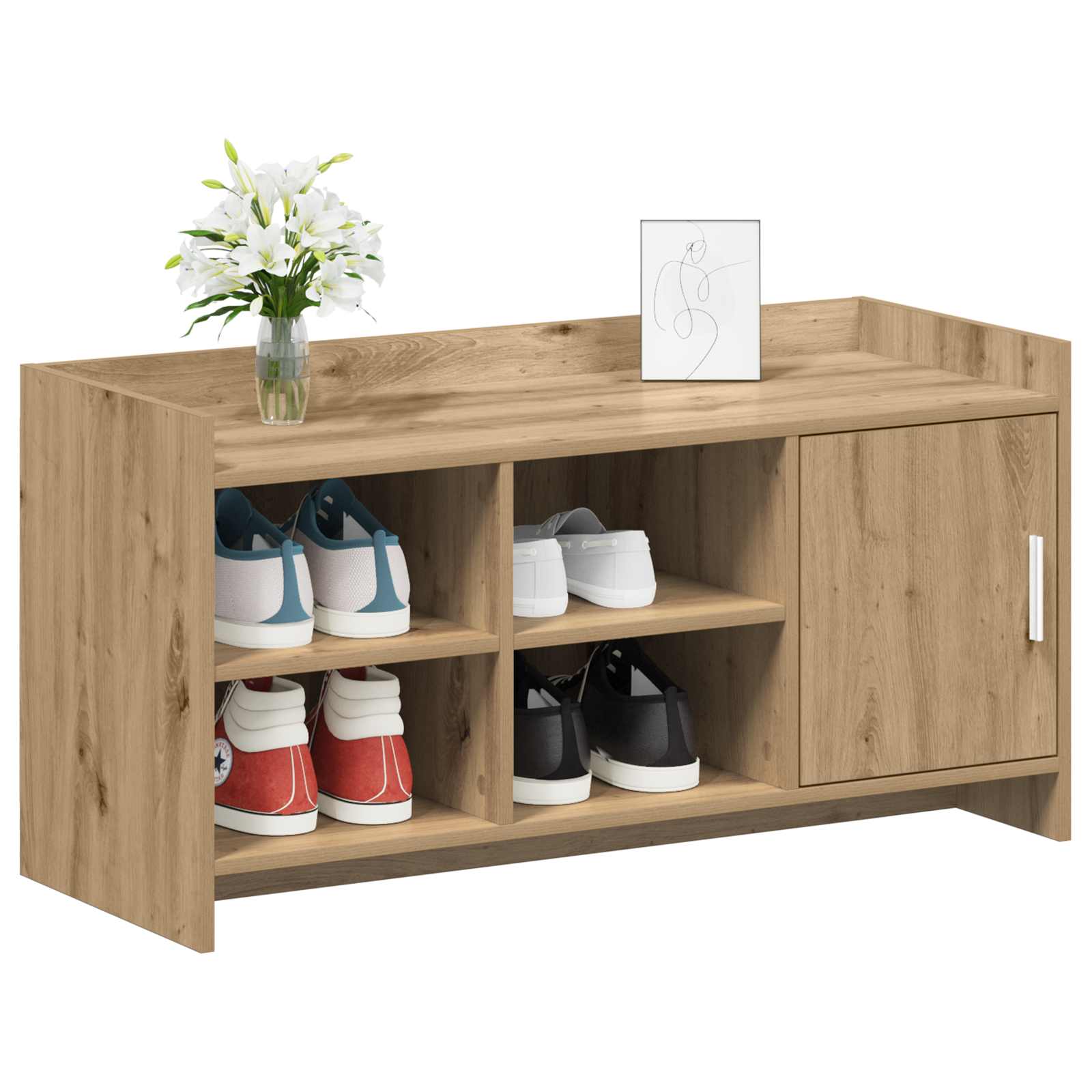 Mobile per scarpe Rovere Artigianale 100 x 39,5 x 51 cm