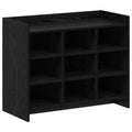 Mobile per scarpe Rovere Nero 85 x 39,5 x 70 cm
