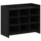 Mobile per scarpe Rovere Nero 85 x 39,5 x 70 cm