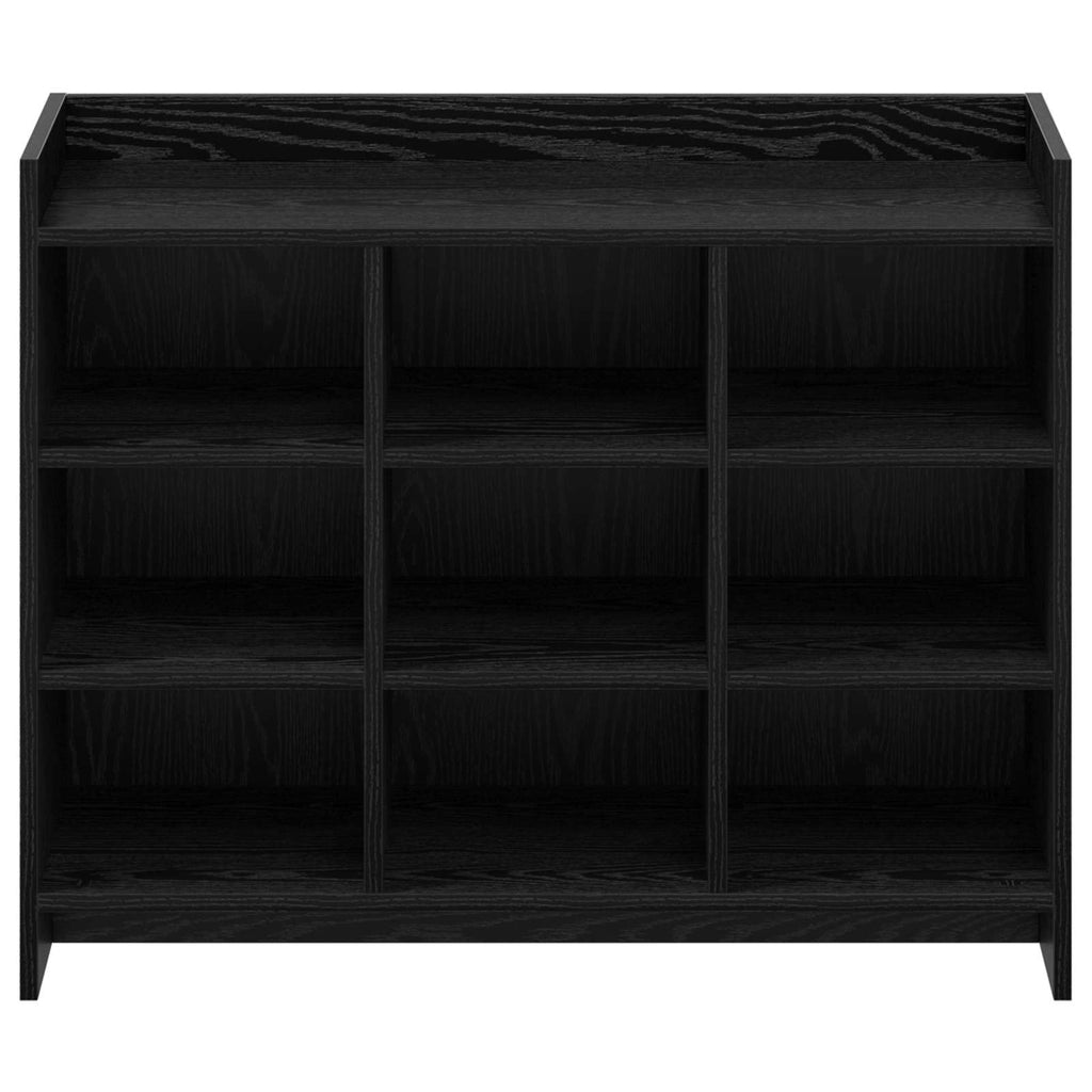 Mobile per scarpe Rovere Nero 85 x 39,5 x 70 cm