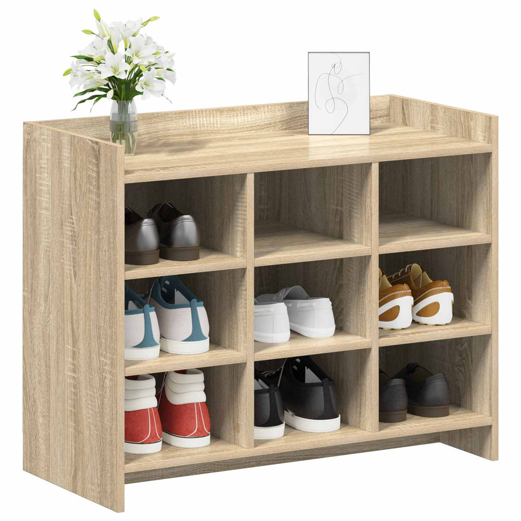 Mobile per scarpe Rovere Sonoma 85 x 39,5 x 70 cm