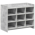 Mobile per scarpe Grigio Cemento 85 x 39,5 x 70 cm