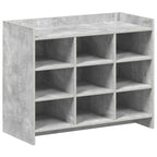 Mobile per scarpe Grigio Cemento 85 x 39,5 x 70 cm