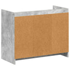 Mobile per scarpe Grigio Cemento 85 x 39,5 x 70 cm