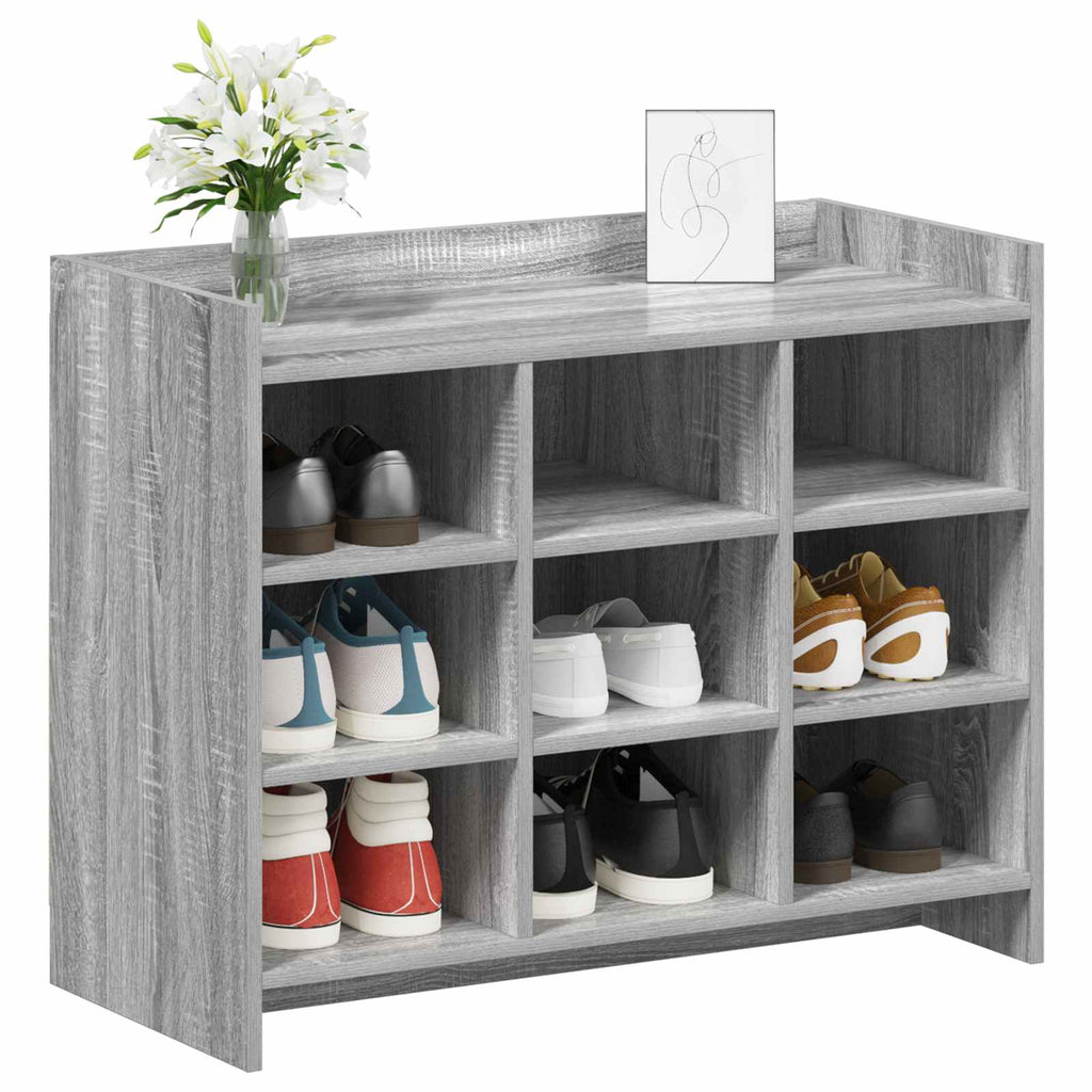 Mobile per scarpe Sonoma grigio 85 x 39,5 x 70 cm