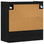 Scaffale da parete A parete Rovere Nero 80 x 36 x 80 cm