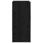 Scaffale da parete A parete Rovere Nero 80 x 36 x 80 cm