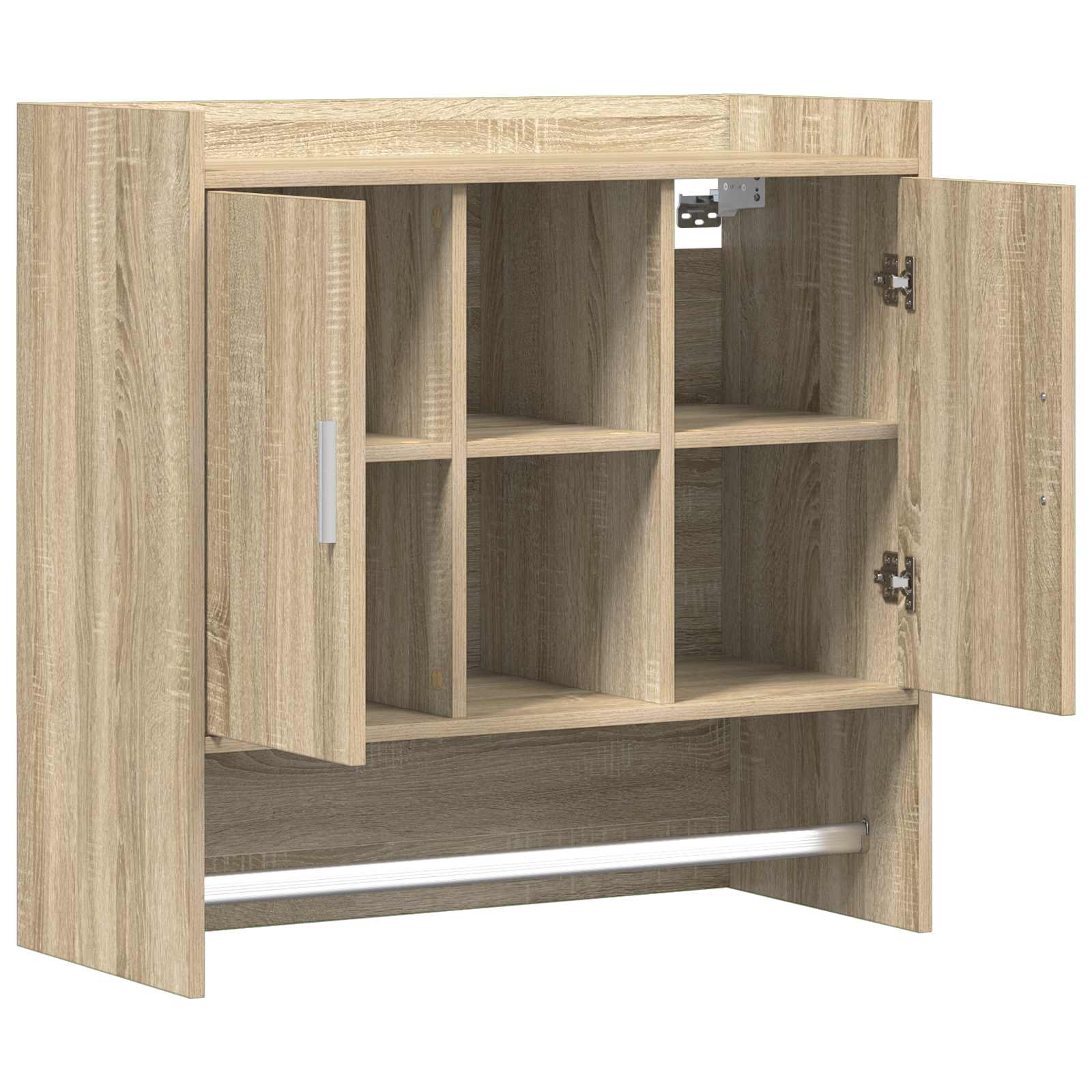 Scaffale da parete A parete Rovere Sonoma 80 x 36 x 80 cm