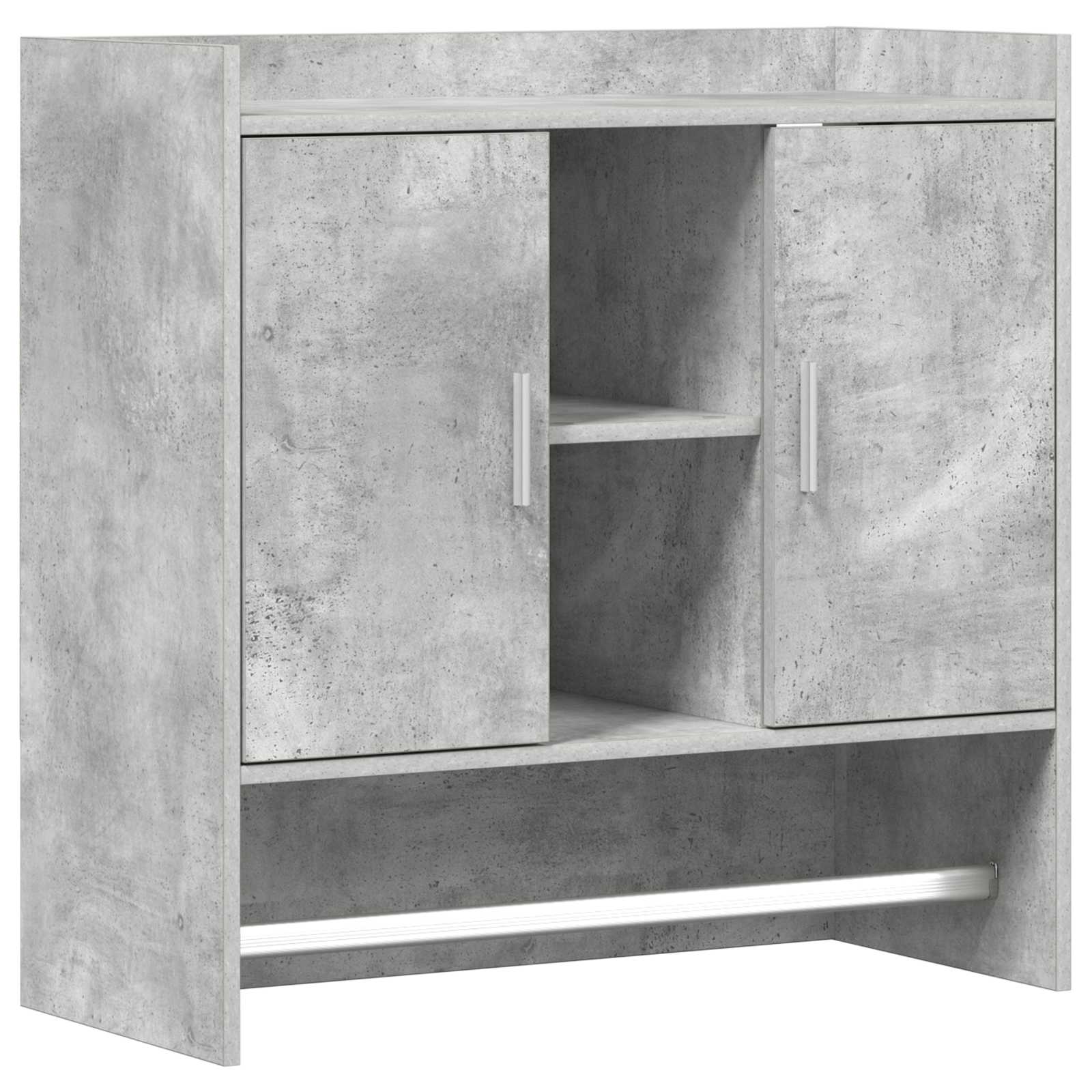 Scaffale da parete A parete Grigio Cemento 80 x 36 x 80 cm